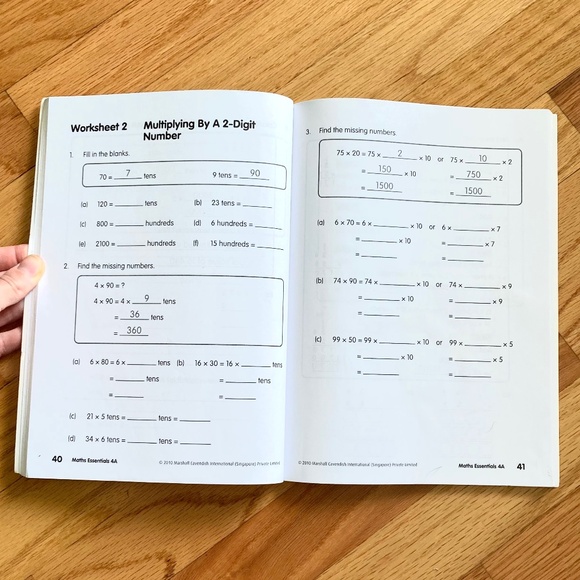 Math Essentials Primary 4A and 4B math skills reinforcement homeschool math book - Picture 5 of 13